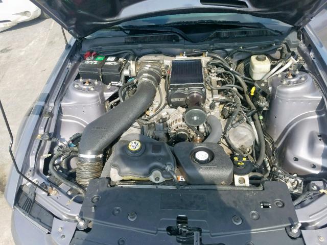 1ZVHT82H765194966 - 2006 FORD MUSTANG GT GRAY photo 7