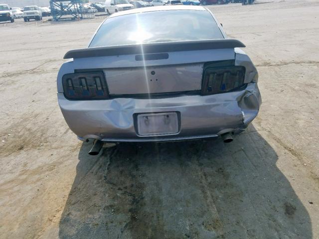 1ZVHT82H765194966 - 2006 FORD MUSTANG GT GRAY photo 9