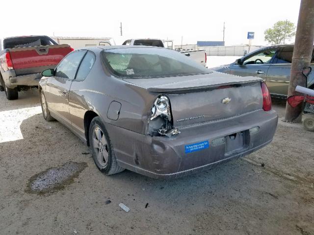 2G1WM15K169181261 - 2006 CHEVROLET MONTE CARL TAN photo 3