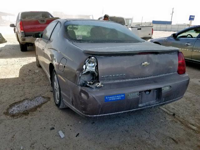 2G1WM15K169181261 - 2006 CHEVROLET MONTE CARL TAN photo 9