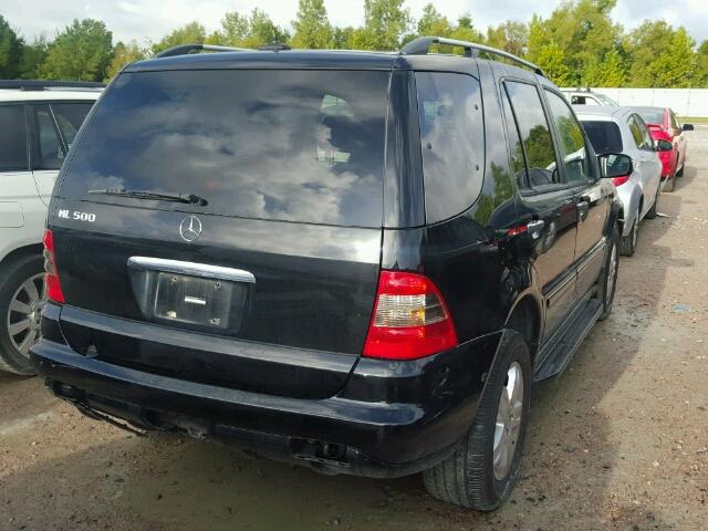 4JGAB75E95A525843 - 2005 MERCEDES-BENZ ML 500 BLACK photo 4