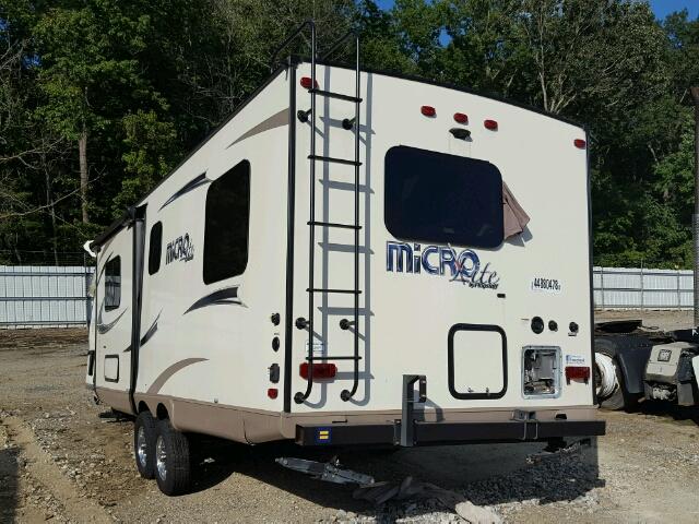 4X4TFLA27HD414176 - 2017 TRAV TRAILER WHITE photo 3