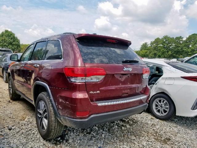 1C4RJFBG4KC711915 - 2019 JEEP GRAND CHER BURGUNDY photo 3