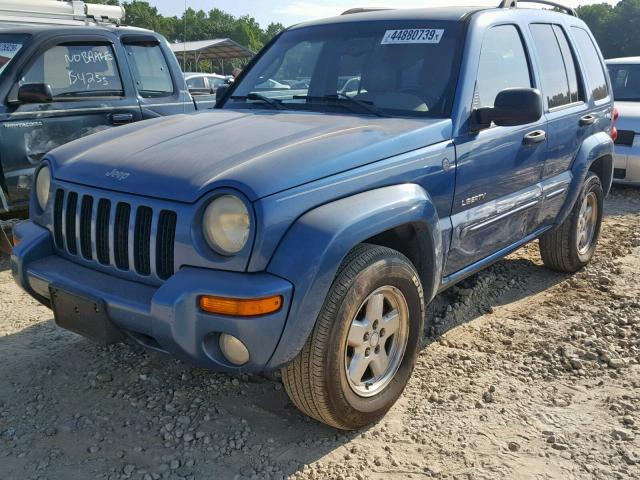 1J4GL58K54W295733 - 2004 JEEP LIBERTY LI BLUE photo 2