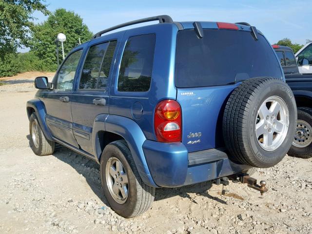 1J4GL58K54W295733 - 2004 JEEP LIBERTY LI BLUE photo 3