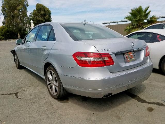 WDDHF2EB1BA338369 - 2011 MERCEDES-BENZ E 350 BLUE SILVER photo 3