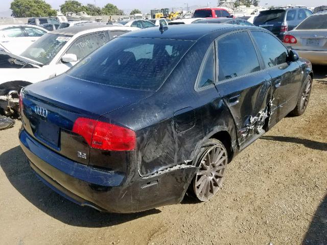 WAUEH78E68A024734 - 2008 AUDI A4 S-LINE BLACK photo 4