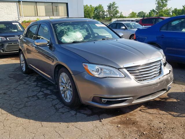 1C3CCBCG1DN550376 - 2013 CHRYSLER 200 LIMITE GRAY photo 1