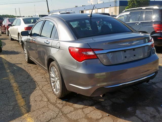 1C3CCBCG1DN550376 - 2013 CHRYSLER 200 LIMITE GRAY photo 3