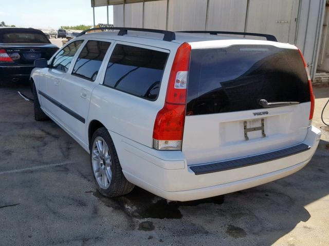 YV1SW612752461129 - 2005 VOLVO V70 WHITE photo 3