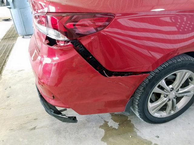 5NPE34AF7JH715403 - 2018 HYUNDAI SONATA SPO RED photo 9