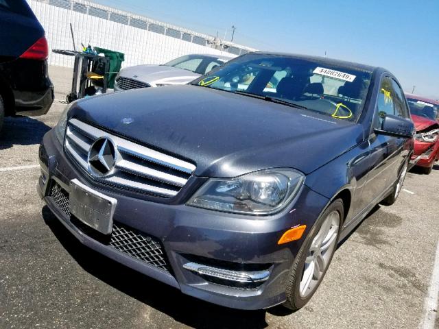 WDDGF4HB3DG136832 - 2013 MERCEDES-BENZ C 250 CHARCOAL photo 2