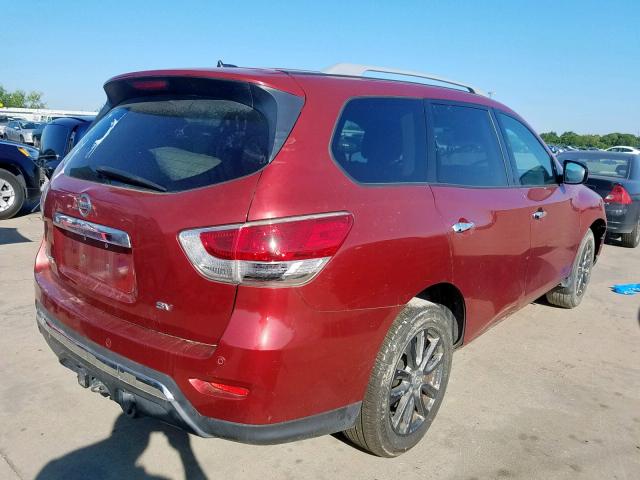 5N1AR2MN6DC686847 - 2013 NISSAN PATHFINDER RED photo 4