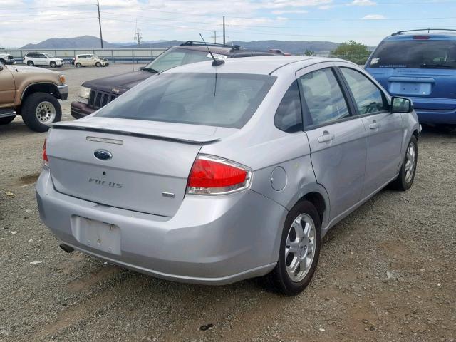 1FAHP36NX9W269173 - 2009 FORD FOCUS SES SILVER photo 4