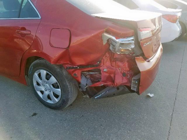 4T4BF1FK0ER436838 - 2014 TOYOTA CAMRY L Qırmızı foto 9