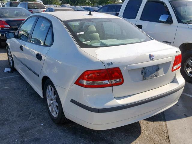 YS3FD49Y831051557 - 2003 SAAB 9-3 ARC WHITE photo 3