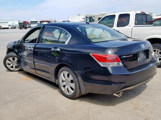 1HGCP3F84AA016173 - 2010 HONDA ACCORD EXL BLACK photo 3