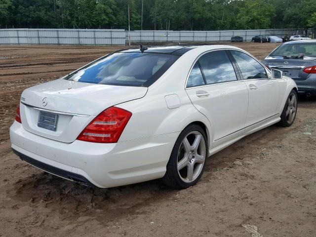 WDDNG7DBXDA532335 - 2013 MERCEDES-BENZ S 550 WHITE photo 4