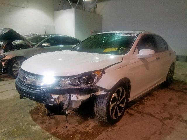 1HGCR2F84GA108641 - 2016 HONDA ACCORD EXL WHITE photo 2