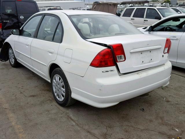 2HGES165X5H623574 - 2005 HONDA CIVIC LX WHITE photo 2