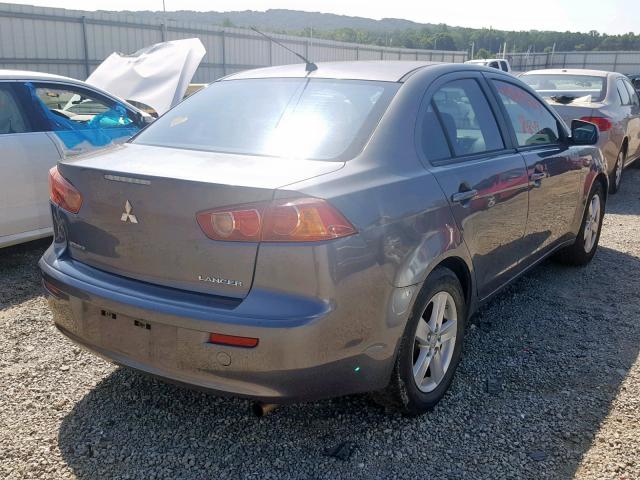 JA3AU26U08U005085 - 2008 MITSUBISHI LANCER ES GRAY photo 4