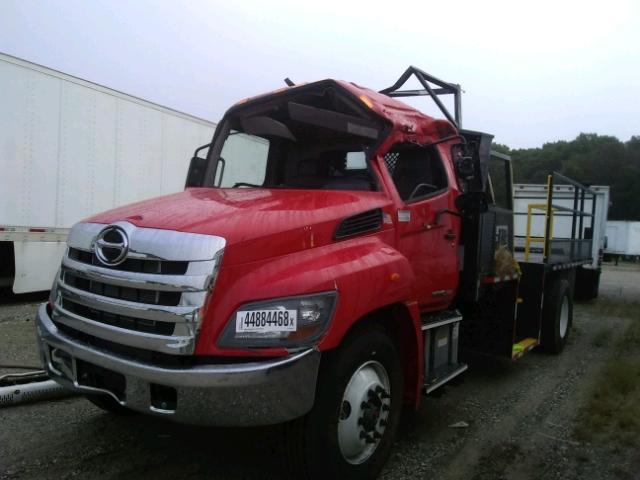 5PVNE8JP1J4S51492 - 2018 HINO 258/268 RED photo 2