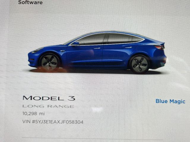 5YJ3E1EAXJF058304 - 2018 TESLA MODEL 3 BLUE photo 8