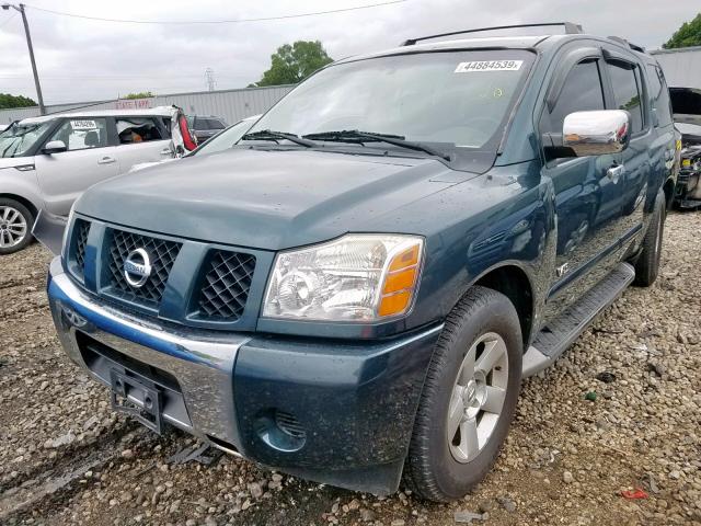 5N1AA08A55N731821 - 2005 NISSAN ARMADA SE GREEN photo 2