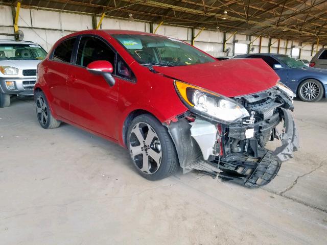 KNADN5A39F6443324 - 2015 KIA RIO EX RED photo 1