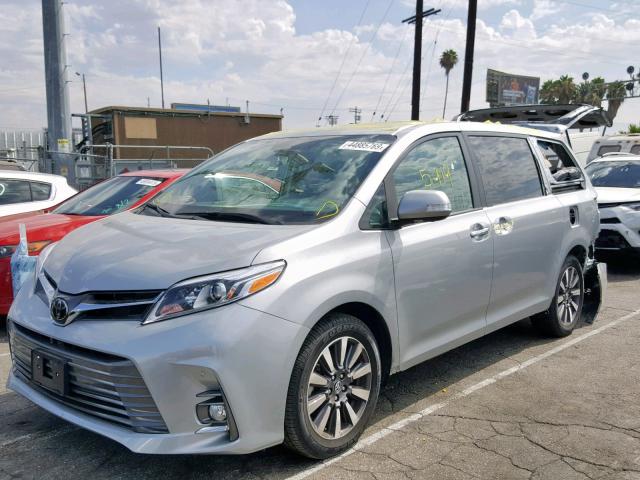 5TDYZ3DC9KS987888 - 2019 TOYOTA SIENNA LIM SILVER photo 2