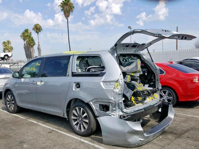 5TDYZ3DC9KS987888 - 2019 TOYOTA SIENNA LIM SILVER photo 3