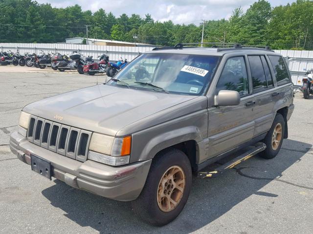 1J4GZ78S0VC755880 - 1997 JEEP GRAND CHER BROWN photo 2