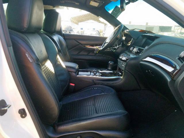 JN1BY1APXDM510876 - 2013 INFINITI M37 WHITE photo 5