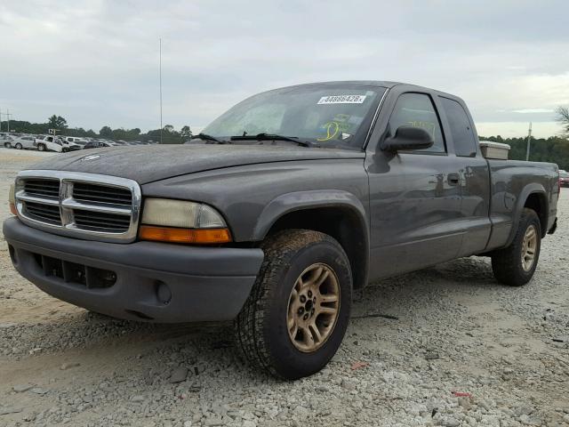 1D7GL12K34S636860 - 2004 DODGE DAKOTA SXT GRAY photo 9