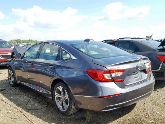 1HGCV1F69JA126371 - 2018 HONDA ACCORD EXL GRAY photo 3