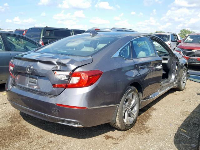 1HGCV1F69JA126371 - 2018 HONDA ACCORD EXL GRAY photo 4