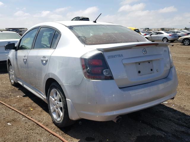 3N1AB6AP9CL744400 - 2012 NISSAN SENTRA 2.0 SILVER photo 3