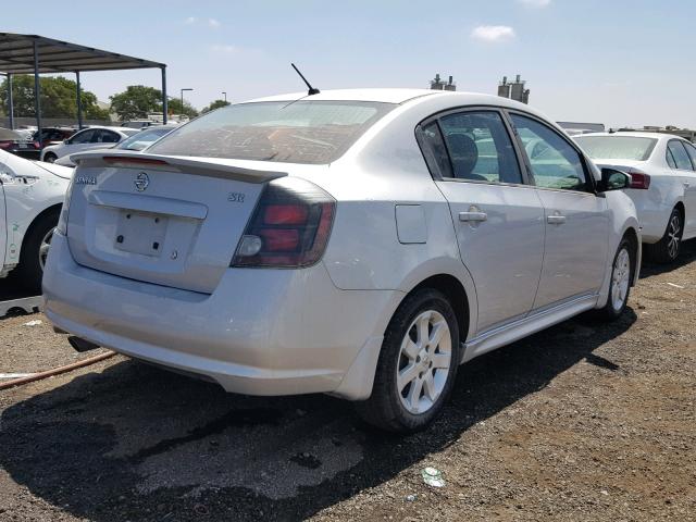 3N1AB6AP9CL744400 - 2012 NISSAN SENTRA 2.0 SILVER photo 4