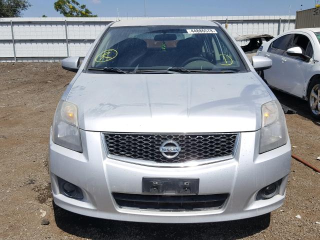 3N1AB6AP9CL744400 - 2012 NISSAN SENTRA 2.0 SILVER photo 9