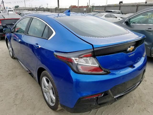 1G1RC6S51JU152978 - 2018 CHEVROLET VOLT LT BLUE photo 3