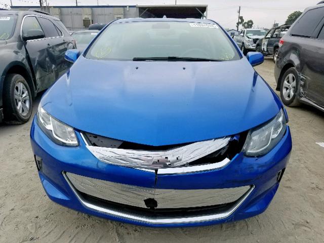 1G1RC6S51JU152978 - 2018 CHEVROLET VOLT LT BLUE photo 9