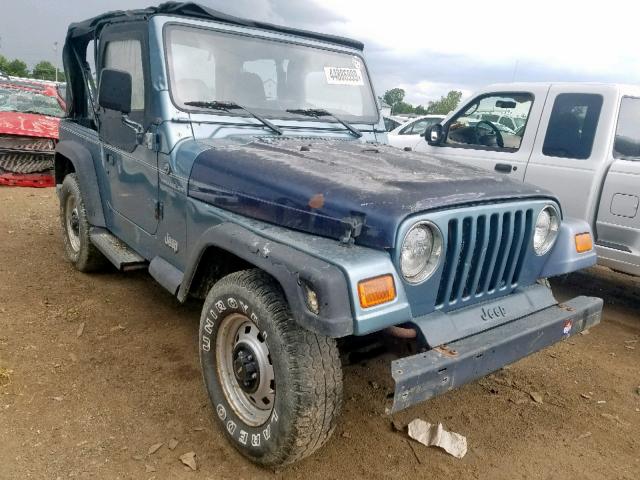 1J4FY29P9VP537411 - 1997 JEEP WRANGLER / BLUE photo 1