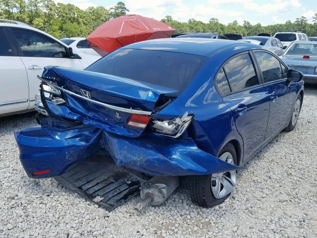 2HGFB2F50FH557404 - 2015 HONDA CIVIC LX BLUE photo 4