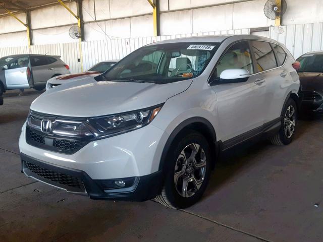 5J6RW1H81KA009528 - 2019 HONDA CR-V EXL WHITE photo 2