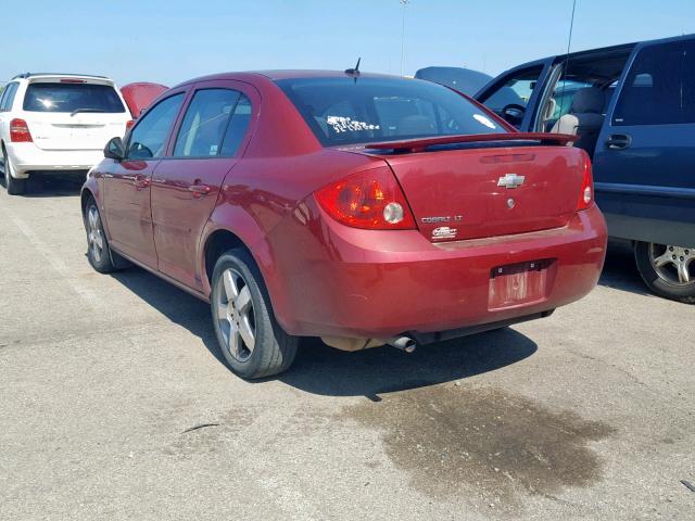 1G1AT58HX97296581 - 2009 CHEVROLET COBALT LT BURGUNDY photo 3