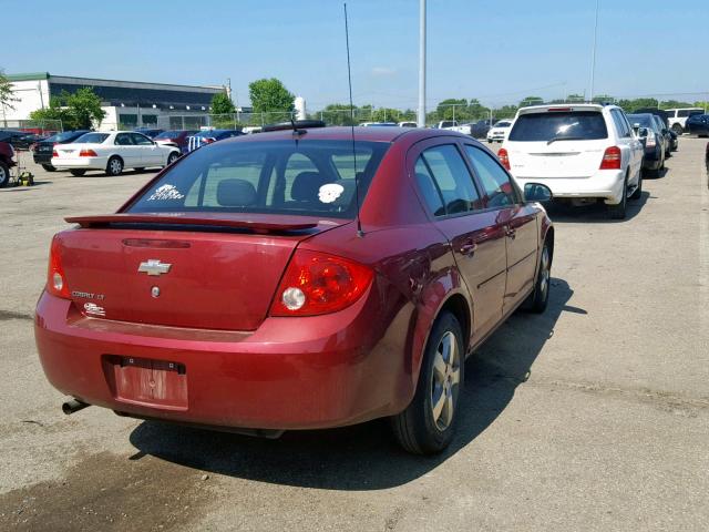 1G1AT58HX97296581 - 2009 CHEVROLET COBALT LT BURGUNDY photo 4