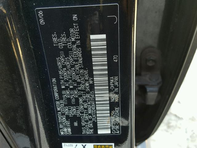 JTLKT324064115415 - 2006 TOYOTA SCION XB Qara foto 10