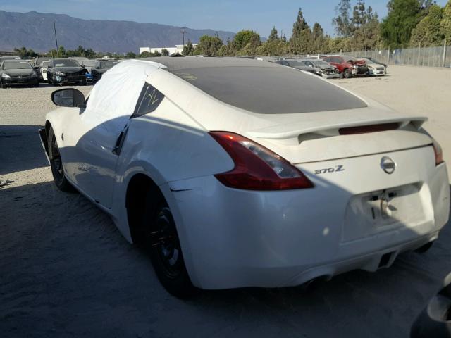 JN1AZ44E09M406716 - 2009 NISSAN 370Z WHITE photo 3