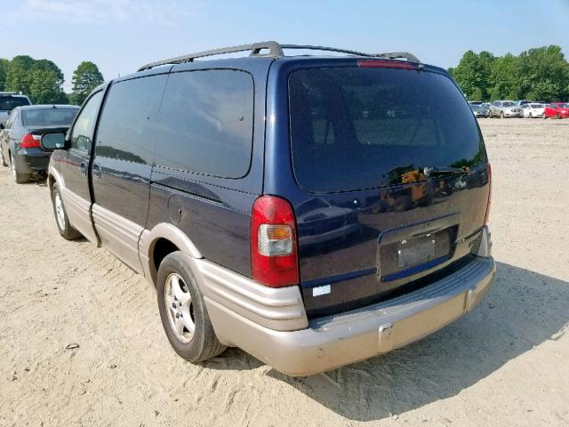 1GMDX03E71D335816 - 2001 PONTIAC MONTANA BLUE photo 3