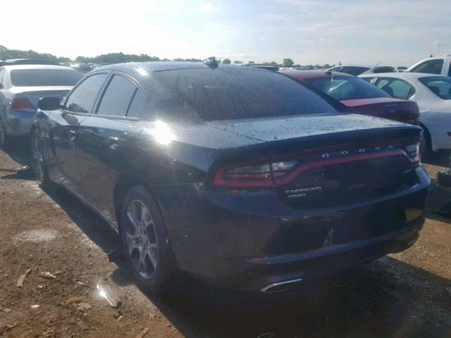 2C3CDXJG0GH110739 - 2016 DODGE CHARGER SX BLACK photo 3